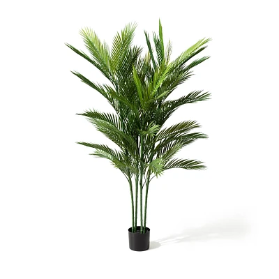 Glitzhome® 5ft. Potted Faux Palm Tree