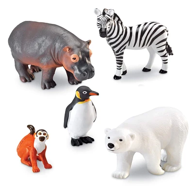 Learning Resources Jumbo Zoo Animals, 5ct.