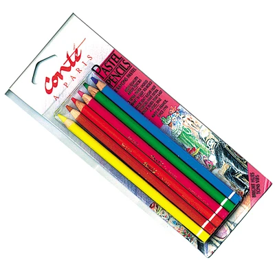 Conté à Paris™ 6 Color Bright Hue Pastel Pencil Set