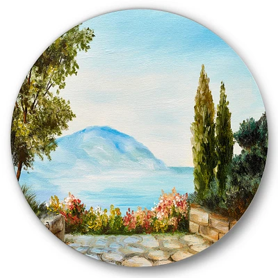 Designart - Mountains View By The Sea Side