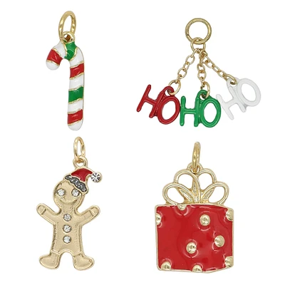 12 Pack: Enamel Christmas Charm Set by Bead Landing™