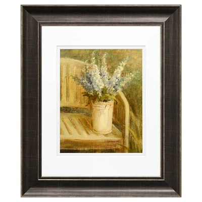 Timeless Frames® Larkspur Bouquet on Bench Framed Print Wall Art