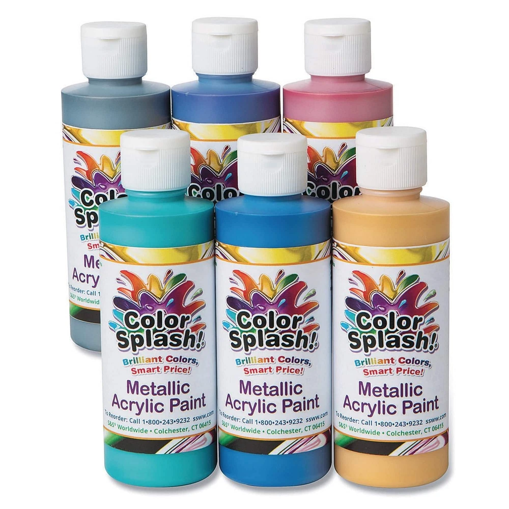 Color Splash!® Metallic Acrylic Paint Set