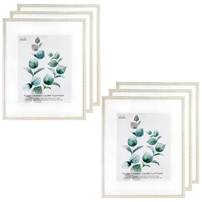 6 Pack: White Wooden 16" x 20" Float Frame by Studio Décor®