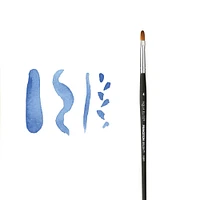 12 Pack: Princeton™ Aqua Elite™ Short Handle Synthetic Filbert Brush, Size 4