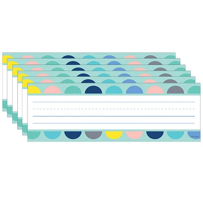 Creative Teaching Press® Turquoise Calm & Cool Half-Dots Name Plates, 6 Packs of 36