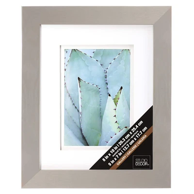 8 Pack: Gray 5" x 7" Gallery Frame with Double Mat by Studio Décor®
