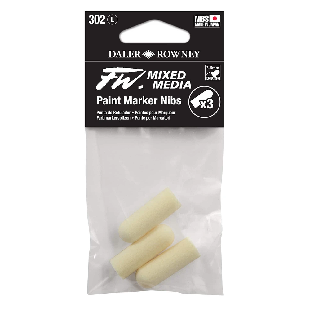 Daler-Rowney® 302 Large 3 FW Empty Marker Nib Set