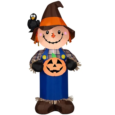 5ft. Airblown® Inflatable Scarecrow with Jack O' Lantern