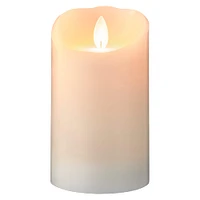 8 Pack: iFlicker™ 3" x 5" White LED Wax Pillar Candle