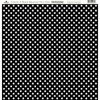 Paper Café Cream & Black Reverse Mini Dot 12" x 12" Cardstock, 15 Sheets