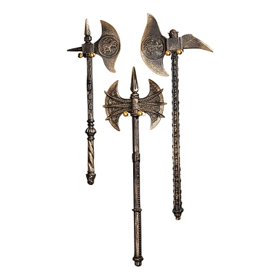 Design Toscano Violet-le-Duc Medieval Knight Cast Iron Battle Pick Axe Set