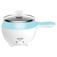 Brentwood 1.6qt. 600 Watt Stainless Steel Electric Hot Pot Cooker & Food Steamer With Swivel Base