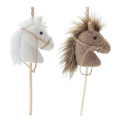 6ct. 14.25" Hobby Horse Ornament Set