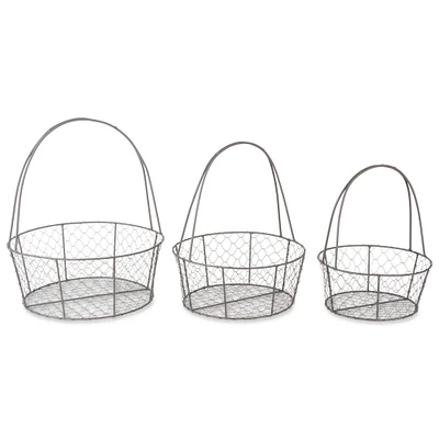 DII® Round Nested Chicken Wire Basket Set