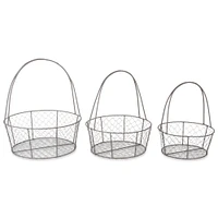 DII® Round Nested Chicken Wire Basket Set