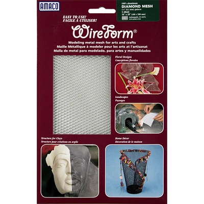 Amaco WireForm® 1/4" Pattern Aluminum Mesh, 16" x 20"