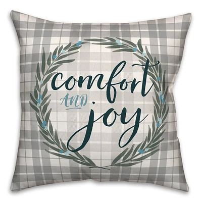 Comfort and Joy Throw Pillow