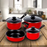 Gibson Home® Chef Du Jour 7-Piece True Red Cookware Set