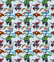 Marvel® Retro Comics Heroes Unite Cotton Fabric