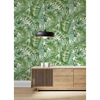 Katie Hunt Green Tropical Palm Leaf Wall Mural