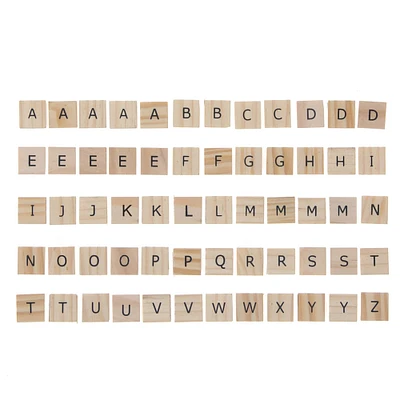 6 Packs: 60 ct. (360 total) Wood Alphabet Tiles by Make Market®