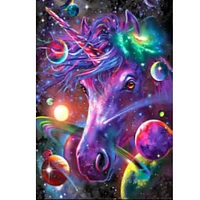 Sparkly Selections Beginner Space Unicorn Diamond Painting Kit, Round Diamonds