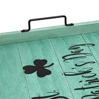 Elegant Designs™ 15.5" Happy St. Patrick's Day Serving Tray with Handles