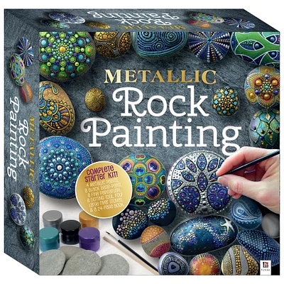 Hinkler DIY Metallic Rock Painting Box Set