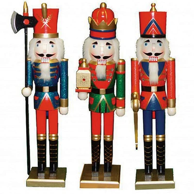 24" Santa's Workshop King, Guard, Soldier Figurine Set