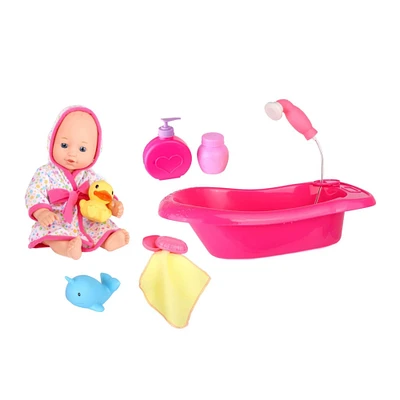 Dream Collection 12" Baby Bath Time Play Set Toy