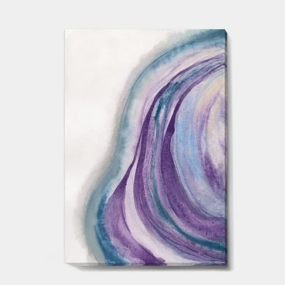 Designart - Watercolor Geode II - Modern & Contemporary Premium Canvas Wall Art