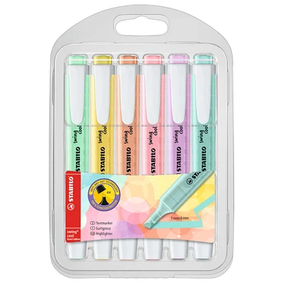 5 Packs: 6 ct. (30 total) Stabilo® Swing® Cool Pastel Highlighter Wallet Set