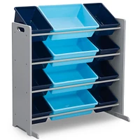 Kids Storage Organizer With 12 Plastic Bins