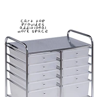 Honey Can Do Rolling Storage Cart with 12 Drawers