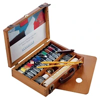 Sennelier Artists' Oil 12-Color Wood Box Set