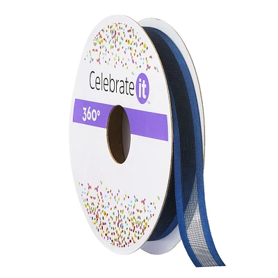 3/8" x 10yd. Sheer Ribbon with Satin Edge by Celebrate It™ 360°™