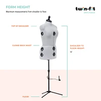 Dritz® Twin-Fit Medium Dress Form with Adjustable Tri-Pod Stand