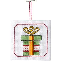 Bucilla® 2.5" Christmas Whimsy Ornaments Counted Cross Stitch Kit