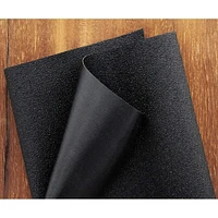 PA Essentials Black No Slip Fabric Sheet, 27'' x 36''