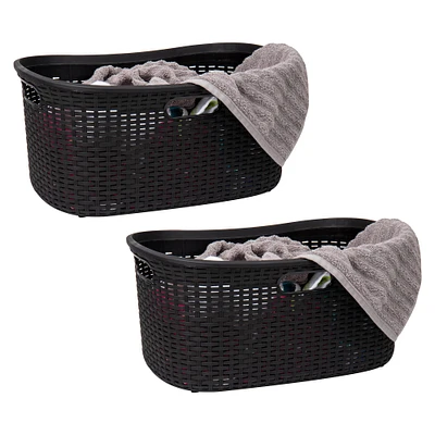 Mind Reader 40L Ventilated Laundry Basket with Cut Out Handles