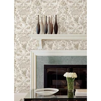 NuWallpaper Taupe Eloise Peel & Stick Wallpaper