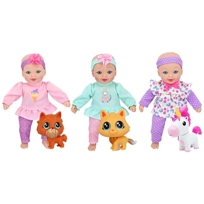 Little Darlings Little Sweeties Baby Doll With Pets