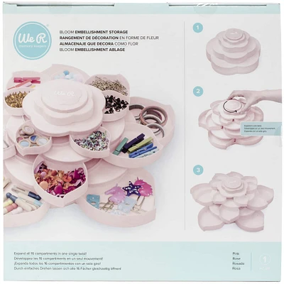 We R Memory Keepers® Pink Bloom Embellishment Storage