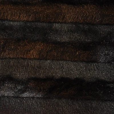 Black Faux Fur Mink Fabric