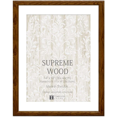 Timeless Frames® Supreme Honey Wood Frame with Mat