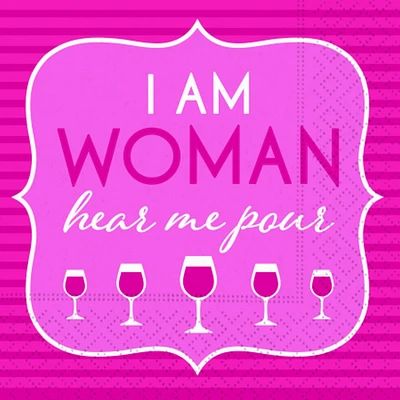 JAM Paper I Am Woman Cocktail Napkins, 40ct.