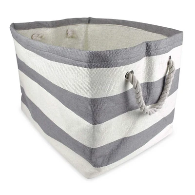 DII® Large Striped Rectangle Woven Paper Storage Basket