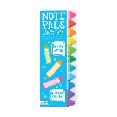 OOLY Note Pals Rainbow Crayons Sticky Tabs