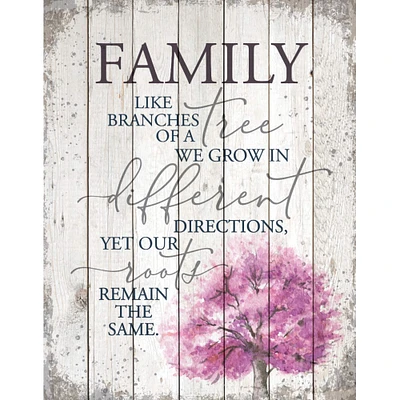 Family Like Branches On A Tree Wood Plaque